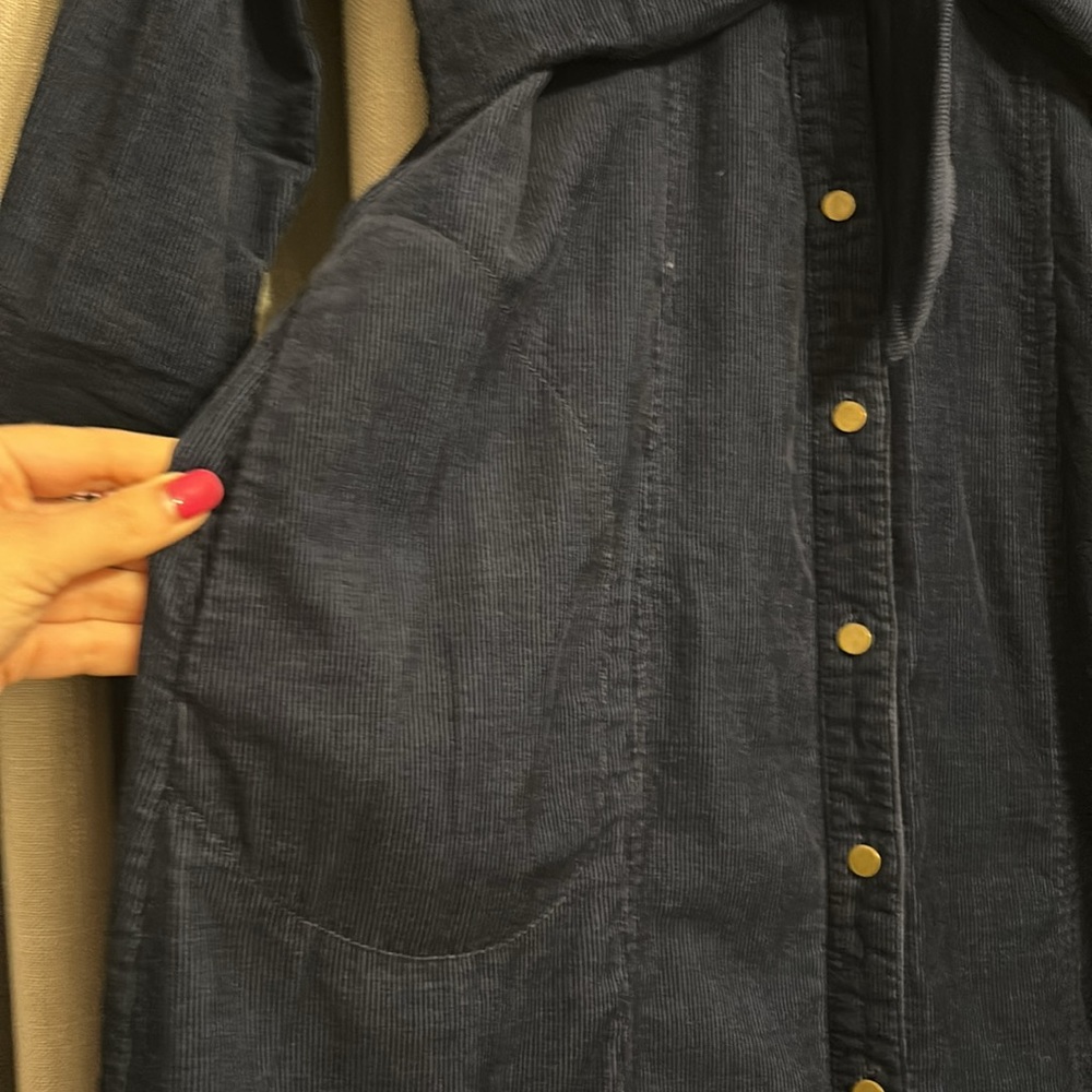 Navy corduroy dress - Picture 3 of 5